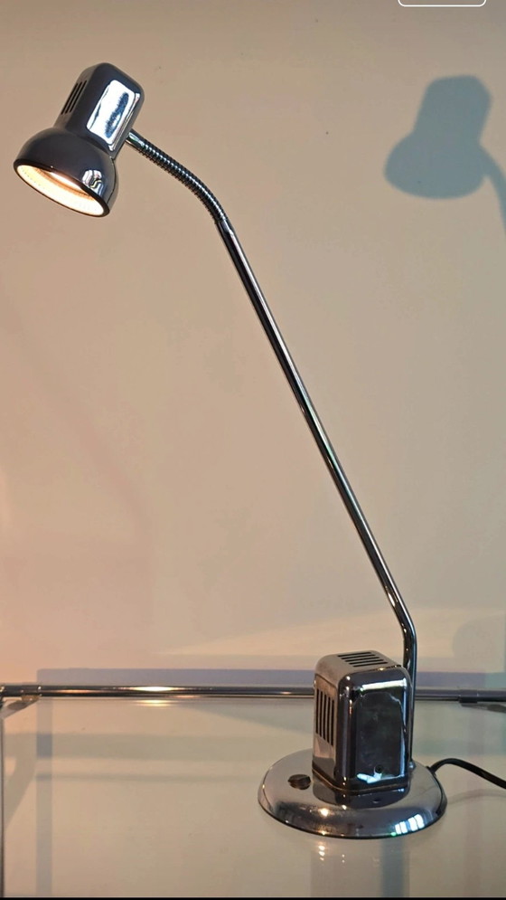 Image 1 of SPACE AGE ICON: Desk Lamp (Chrome) 70s - 80s