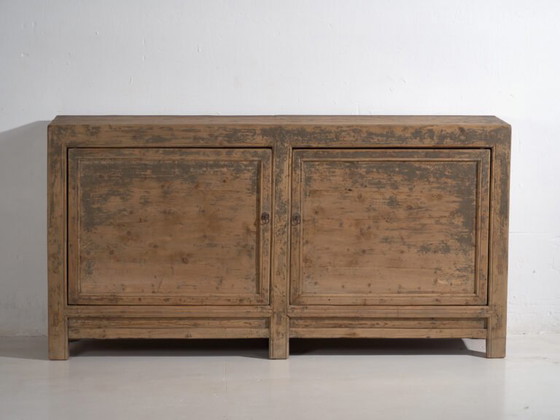 Antique sideboard with gray patina (c.1900) #78 (photo 30 of 40)