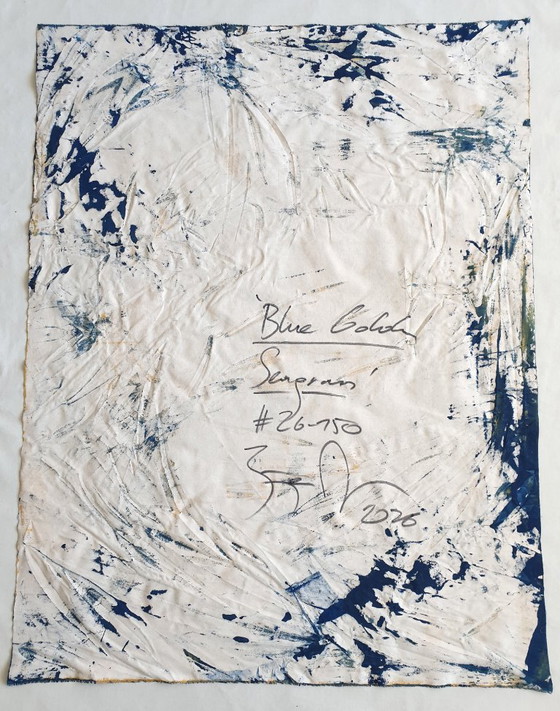Jürgen Angeler - Hierba marina dorada azul – Pinturas y dibujos, Canvas (photo 9 of 14)