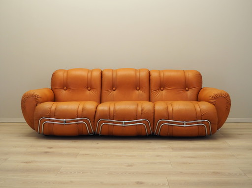 Orange Sofa, Space Age Design, 1960s, Production: Italy