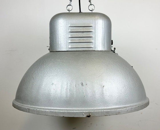 Image 1 of Lámpara colgante industrial polaca ovalada de gran tamaño, de Predom Mesko, década de 1960