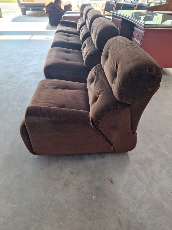 Image 1 of Chaises de salon modulaires design italien vintage 1970's