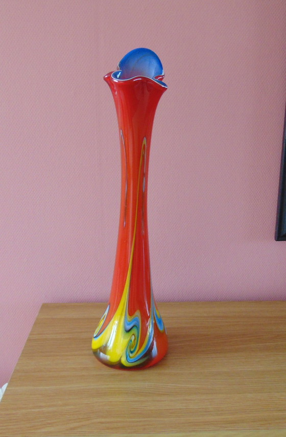 Image 1 of Jarrón de vidrio soplado a boca