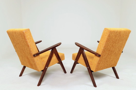 Image 1 of Pair of vintage longue chairs modern design 1980