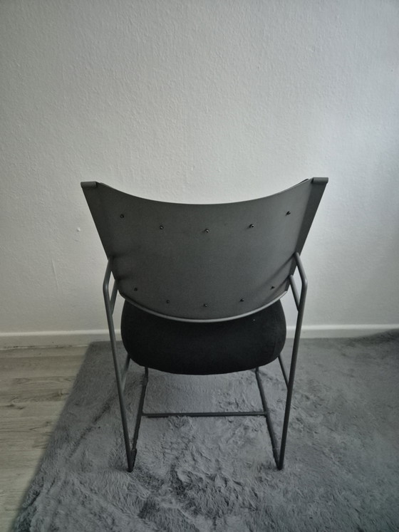 Avalon“ Design-Stuhl von Antonio Citterio – Alcantara Schwarz – Flexform, Sessel, Metal, Textile (photo 4 of 7)