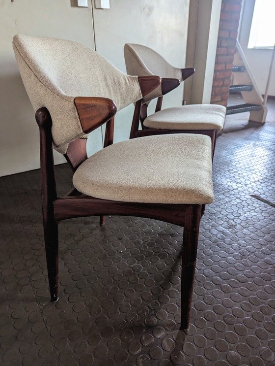 Image 1 of 4 alte Kuhhornstühle 1960er Jahre