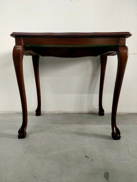 Image 1 of Tavolino antico convertibile con gambe laterali, tavolino da caffè