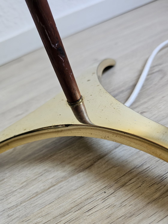 Rare lampadaire du milieu du siècle attribué à Hans Agne Jakobsson – Hans-Agne Jakobssen, Brass, Wool (photo 9 of 15)