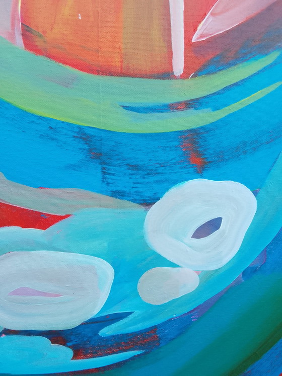Acrylverfschilderij #krijt 100x100cm – Kunst, Canvas (photo 13 of 15)
