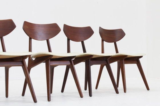 Image 1 of Set van 4 Vintage Mid Century eetkamer stoelen 1960s