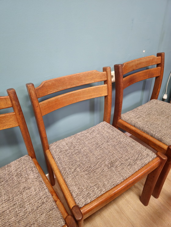 Image 1 of Set of 6 Vintage Dining Room Chairs Dyrlund Danish Dining Room Chair Chair Chairs