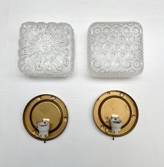 Image 1 of Set of 2 Limburg Glashütte ceiling lamps, 1960s