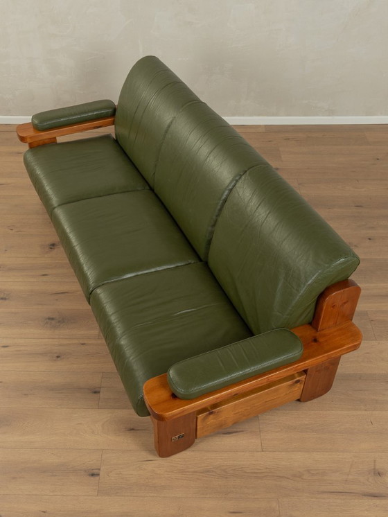 Image 1 of 70s Leather Sofa by Almar