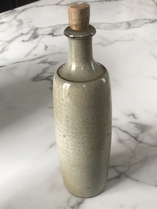 Glazed Stoneware Bottle