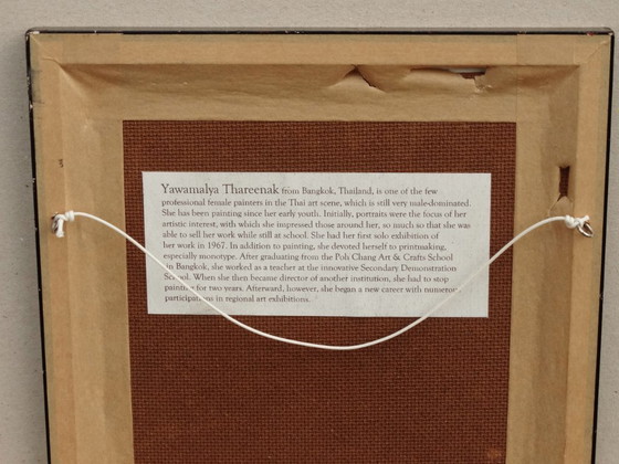 Image 1 of Junge Frau m. Blumen, Bangkok, Thailand 1975, young woman with a bouquet of flowers 