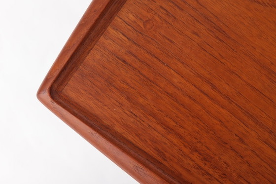 Grete Jalk pour Glostrup Table d'Appoint Danoise en Teck, années 60, Design Scandinave Mid-Century Moderne (photo 2 of 11)