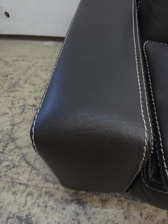 Image 1 of Sofá grande Roche Bobois, sofá de diseño, sofá de cuero marrón