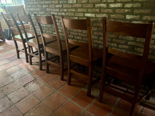 Set di 10 sedie da pranzo realizzate su commissione in stile francese, risalenti a circa 30 anni fa. (photo 2 of 8)
