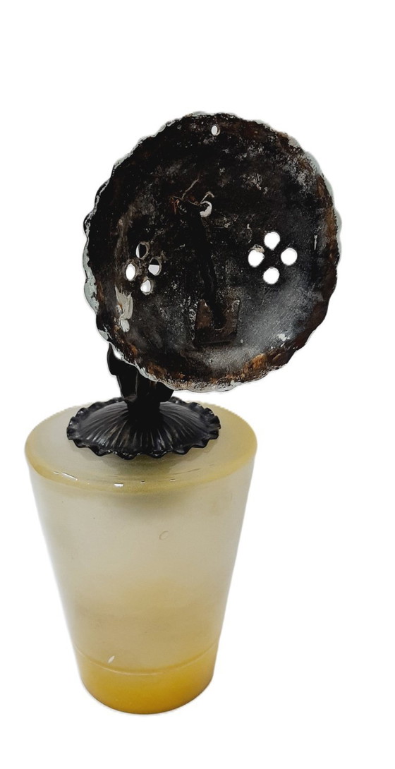 Image 1 of Applique murale électrique vintage en fer forgé