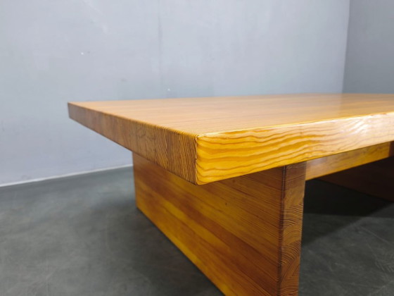 Image 1 of 1960s Scandinavian Solid Pine Coffee Table Minimalist Design