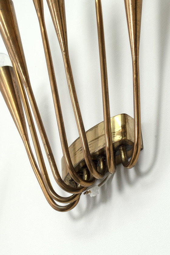 Image 1 of Set aus 2 Messing-Wandlampen