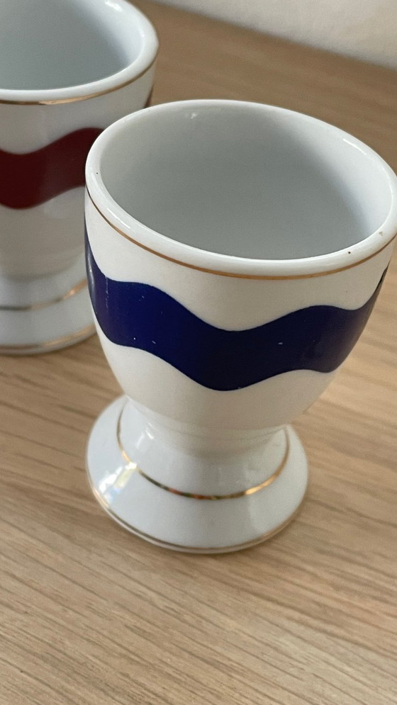 Image 1 of 4 vintage porseleinen eierdopjes