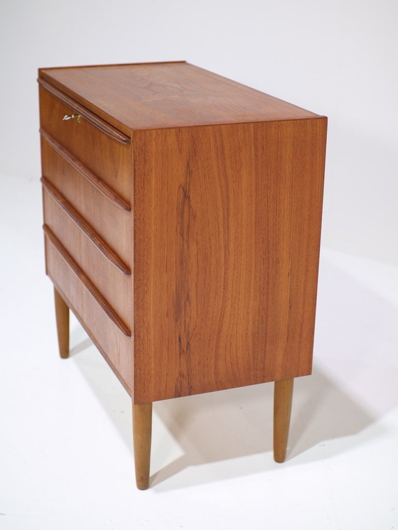 Image 1 of Danish vintage teak chest of drawers 1960s
