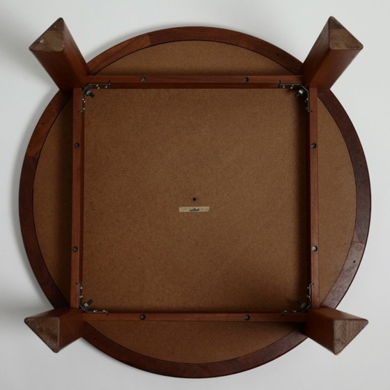 Tue Poulsen for Haslev Møbelsnedkeri – Round Teak and Handcrafted Ceramic Coffee Table, Denmark, C. – Wood (photo 17 of 21)
