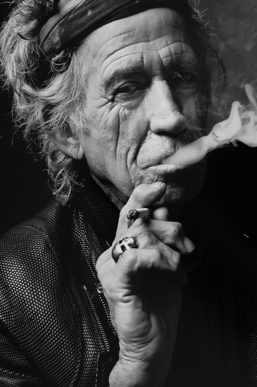 Keith Richard | black and white photo