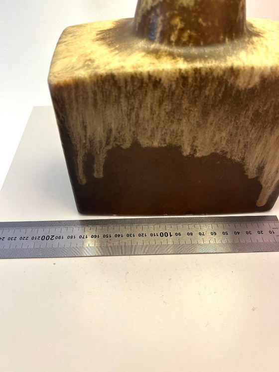 Image 1 of Upcycled Scheurich fireplace vase with high-quality lampshade