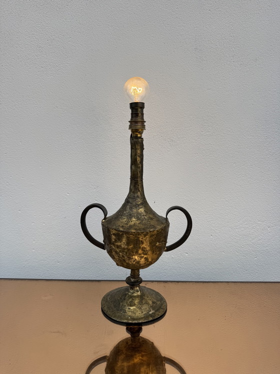 Brutalistische lamp van Max Bré, jaren 60 – Tafellampen, Bronze (photo 6 of 15)