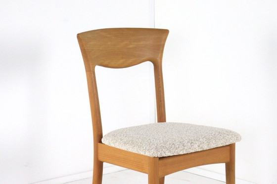 Image 1 of Set van 6 Juul Kristensen JK Denmark stoelen eetkamerstoelen vintage gestoffeerd