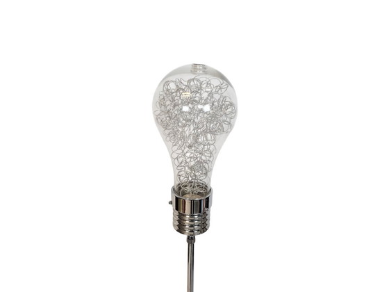 Image 1 of XL 'Bulb' floor lamp - chrome - glass - LED - 2000