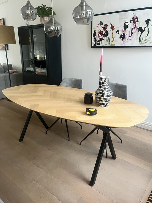 Table du Sud tafel Deens ovaal visgraat