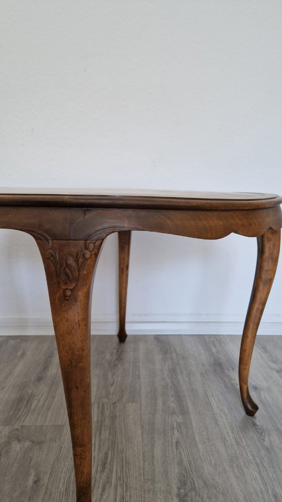 Image 1 of Ronde, gebeeldhouwde bijzettafel, 78 cm