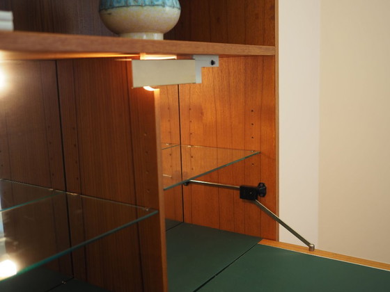 Estantería danesa de teca con mueble bar iluminado, estilo danés moderno de los años 70. – Librerías, Wood (photo 12 of 22)
