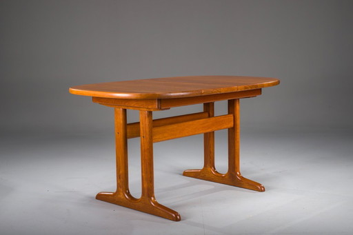 Table moderne danoise extensible en teck de Glostrup, années 1960