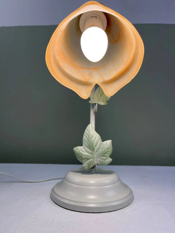 Tulpenlampe – Massive, Tischlampen, Metal, Glass, Vintage (photo 11 of 14)