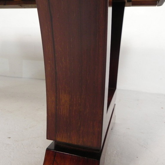 Image 1 of Art-Deco-Esstisch, Palisanderfurnier, ausziehbar auf 248 cm, 1930er Jahre