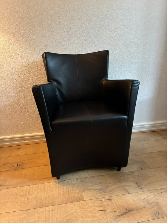 Ensemble de 3 fauteuils Montis – cuir noir – Leather (photo 10 of 13)