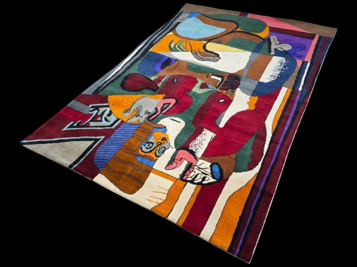 Handgeknoopt wollen zijden tapijt "Horror Surgit" van Le Corbusier (300x200cm) – vloerkleden en tapijten, Wool (photo 2 of 9)