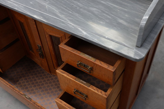 Image 1 of Armoire, commode ou buffet à miroir Art Nouveau par Geo Verbanck, Belgique, années 1920