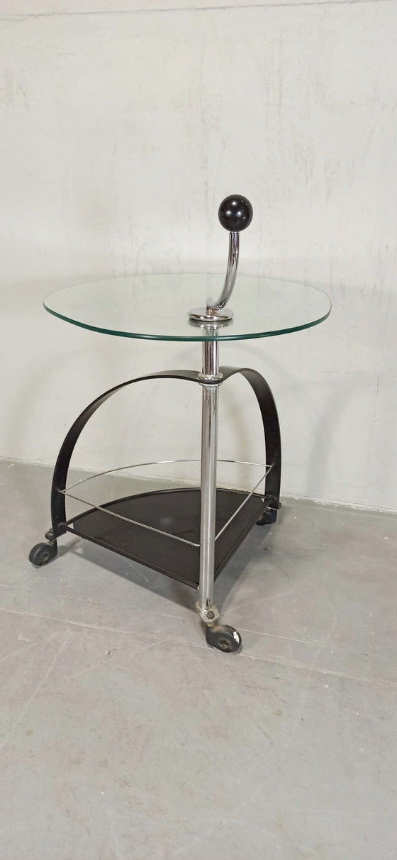 Image 1 of Postmodern side table trolley 