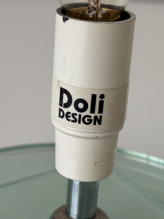 Image 1 of Glass cylinder tube lamp contemporary Dutch design 1980 