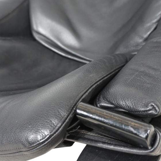 Image 1 of Fauteuil lounge en cuir Nelo Kroken par Åke Fribytter, 1970
