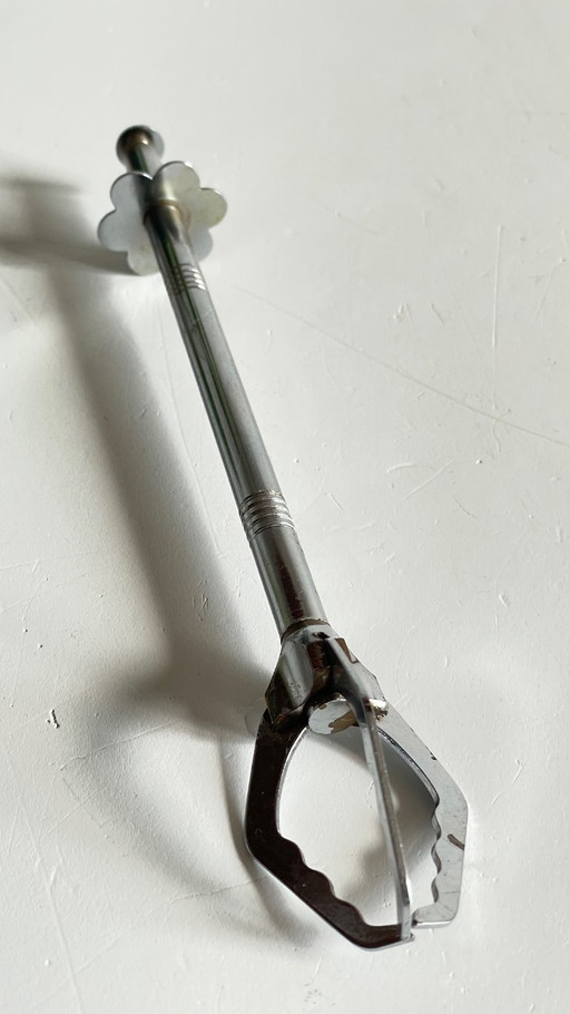 Long Chrome Metal VINTAGE SUGAR BRUSH