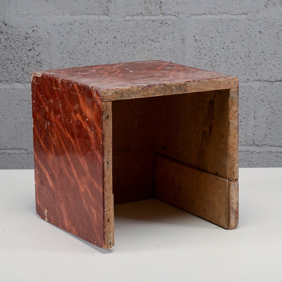 Base d'exposition cube laquée – Sacs seau, Bois, Industrieel (photo 4 of 7)
