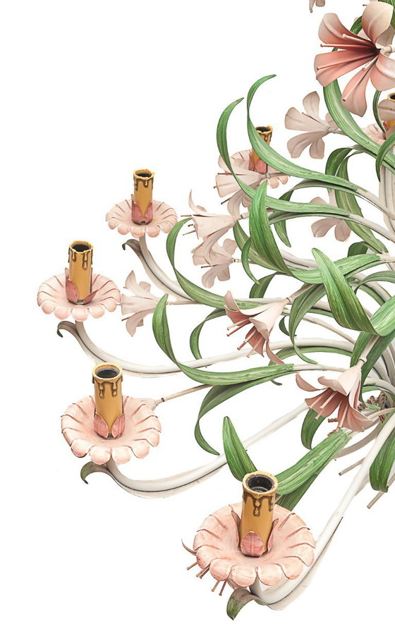 Image 1 of Florentine chandelier with 12 lights