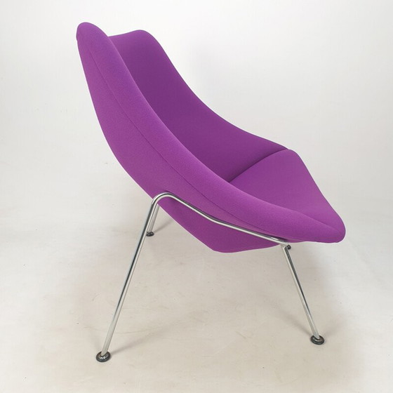 Image 1 of Vintage Oyster fauteuil en voetenbank van Pierre Paulin voor Artifort, jaren 1980