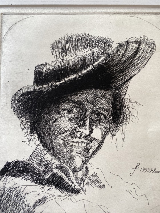 Image 1 of Acquaforte Jan van Heiningen, edizione incorniciata di 30 esemplari